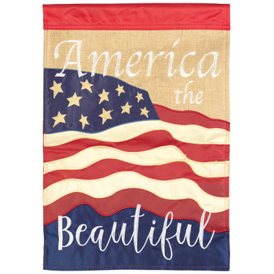 Darlynda Double Sided 18'' H x 13'' W Polyester Independence Day Garden Flag