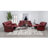 Elodie Red Upholstered Motion Reclining Sofa-6447961-6447967
