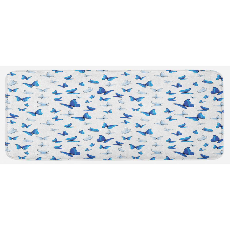 Tapis de cuisine papillons