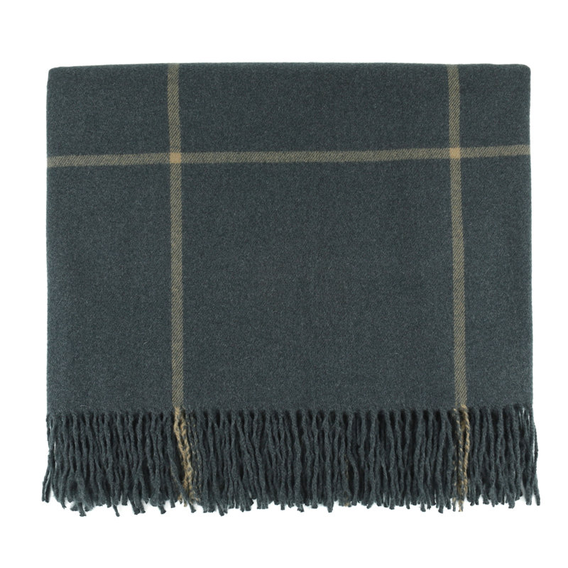 Glasgow 50" x 60" Throw, Dark Gray