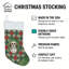 Chaussette de Noël fête des Pansettias