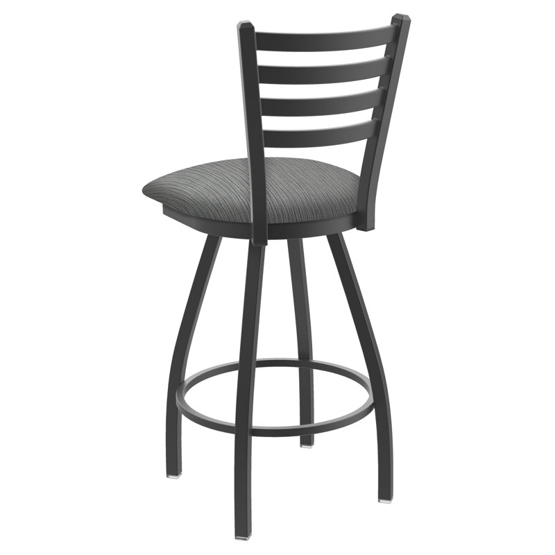 Tabouret de bar pivotant de 36" Evers, Étain, Tissu - alpin graphique, Extra Tall (36” Seat Height)
