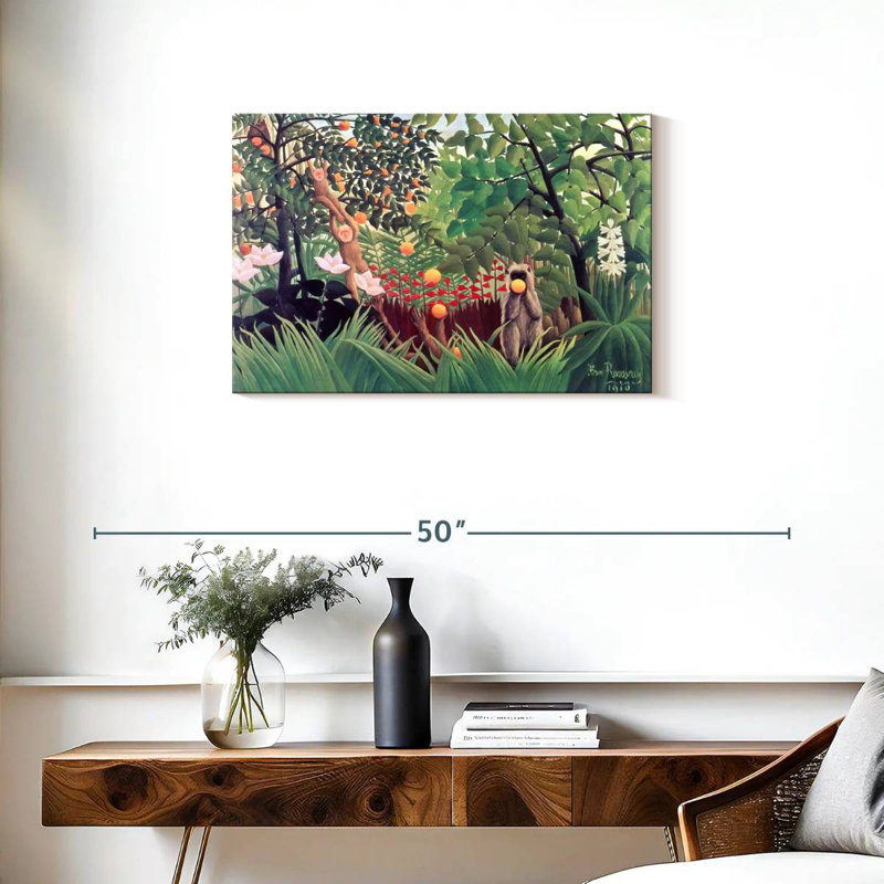 Paysage exotique d'Alvord 1910, H 20 po x l 30 po