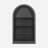 Small Black Bookcase Arched Bookshelf