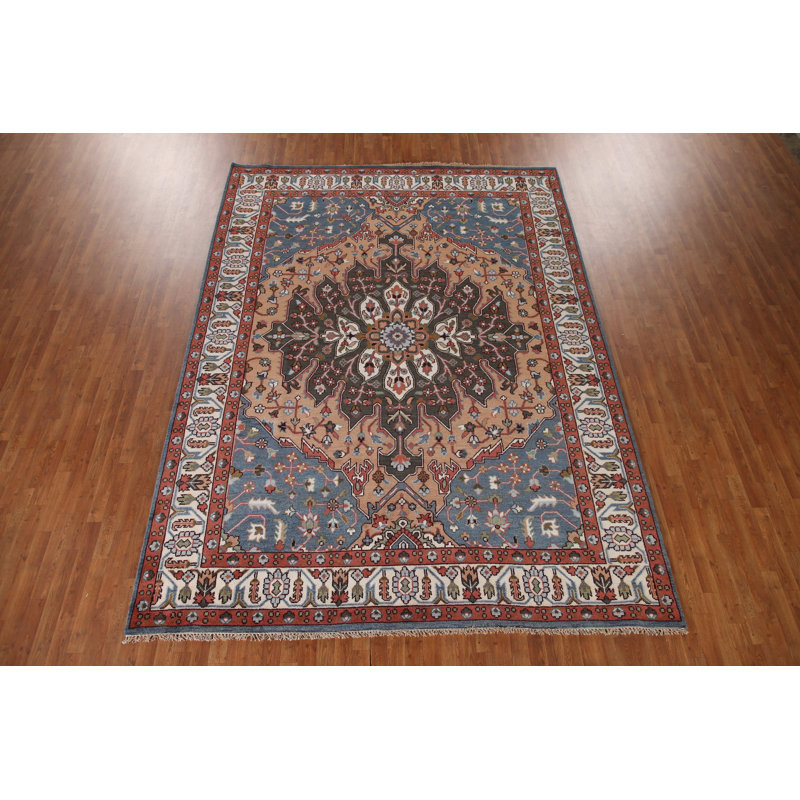 Tapis indien fait à la main 9 x 12