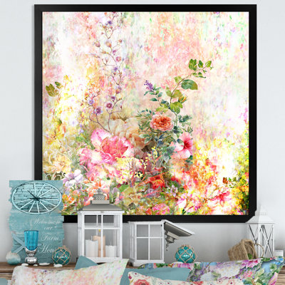 «Modern Multi And Green Summer Garden III», reproduction d'art sur toile