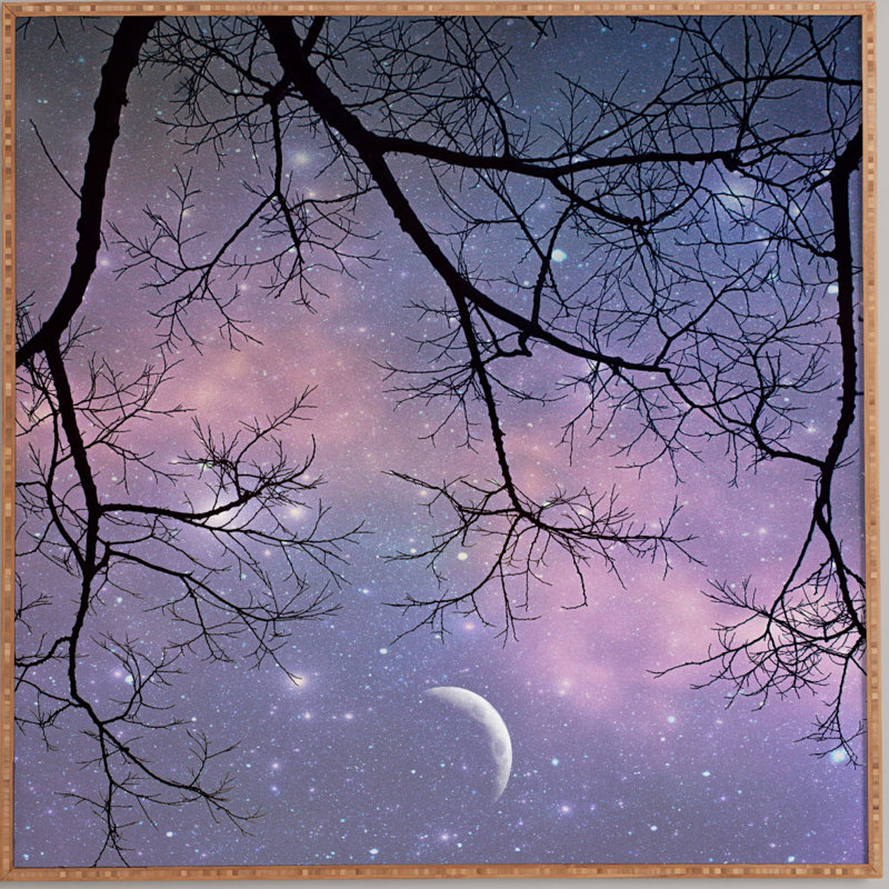 Cadre photo « twinkle twinkle », impression sur bois, H 20 po x l 20 po