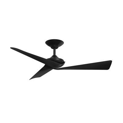 Yogi 52 inch Indoor/Outdoor Smart Ceiling Fan - Black with Black Blades