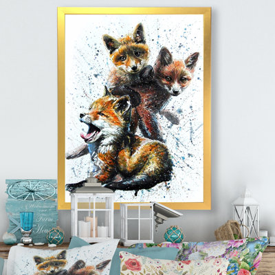 Petits renards - peinture