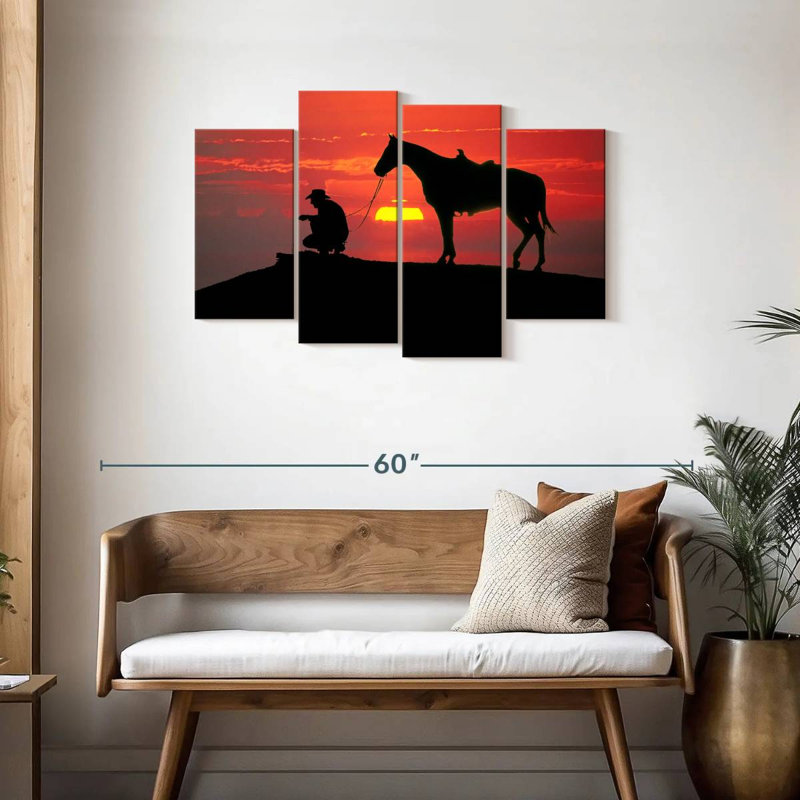 Cowboy de Brampt au coucher du soleil