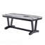 Table basse noire et blanche