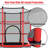 Gymax Hexagon Backyard Trampoline with Safety Enclosure-51012296