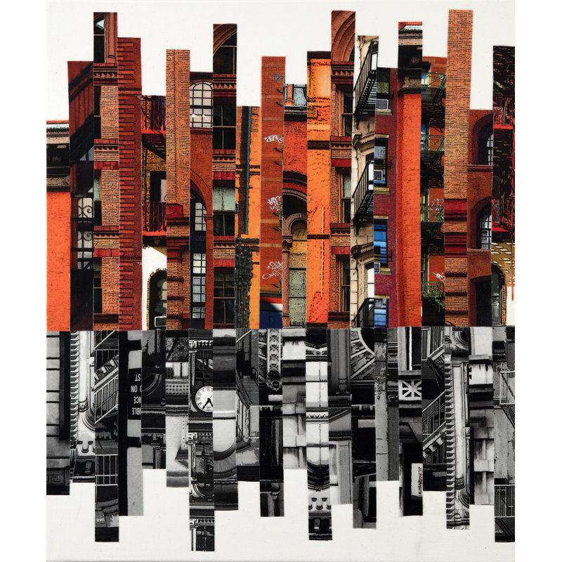 Patchwork City 75 par Marilyn Henrion - Photographie avec cadre photo