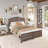 Detarius Solid Wood Camelback Platform Bed-1599799158-1599798996