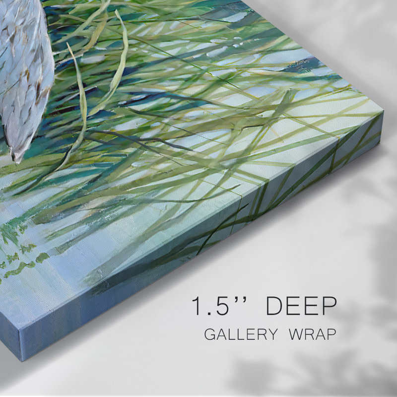 Toile tendue Heron in the Marsh II-Gallery, H 12 po x l 18 po