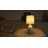 19in. Cobalt Blue Crackle Glaze Ceramic Table Lamp With White Linen Shade And Brushed Nickel Lamp Neck-594947421