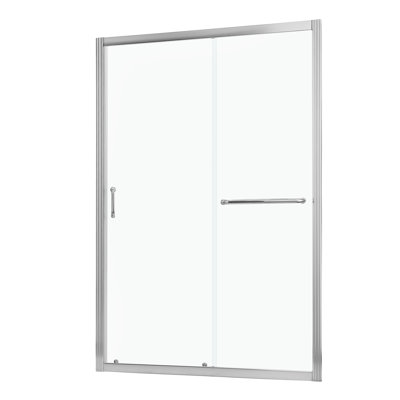Shower Door 48" W X 72"H Single Sliding Bypass Shower Enclosure, 1/4 In. (6Mm)