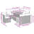  Garden Sofa Set Beige