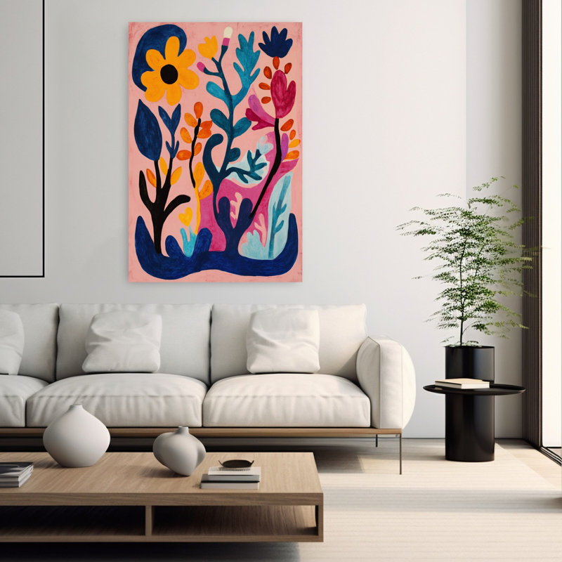 Art contemporain contemporain abstrait, H 60 po x l 40 po