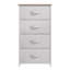  Ensemble 2 pièces | Commode à 4 tiroirs l 17,7 po avec tissu respirant et structure en métal robuste-920170753