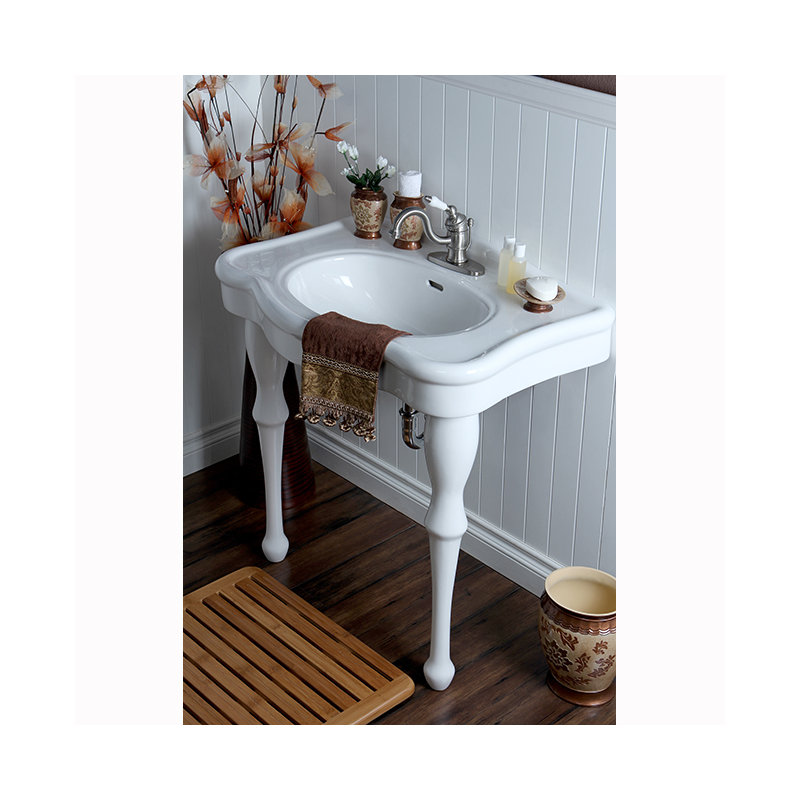 Kingston Brass Imperial 32-Inch Console Sink, 4" Centerset
