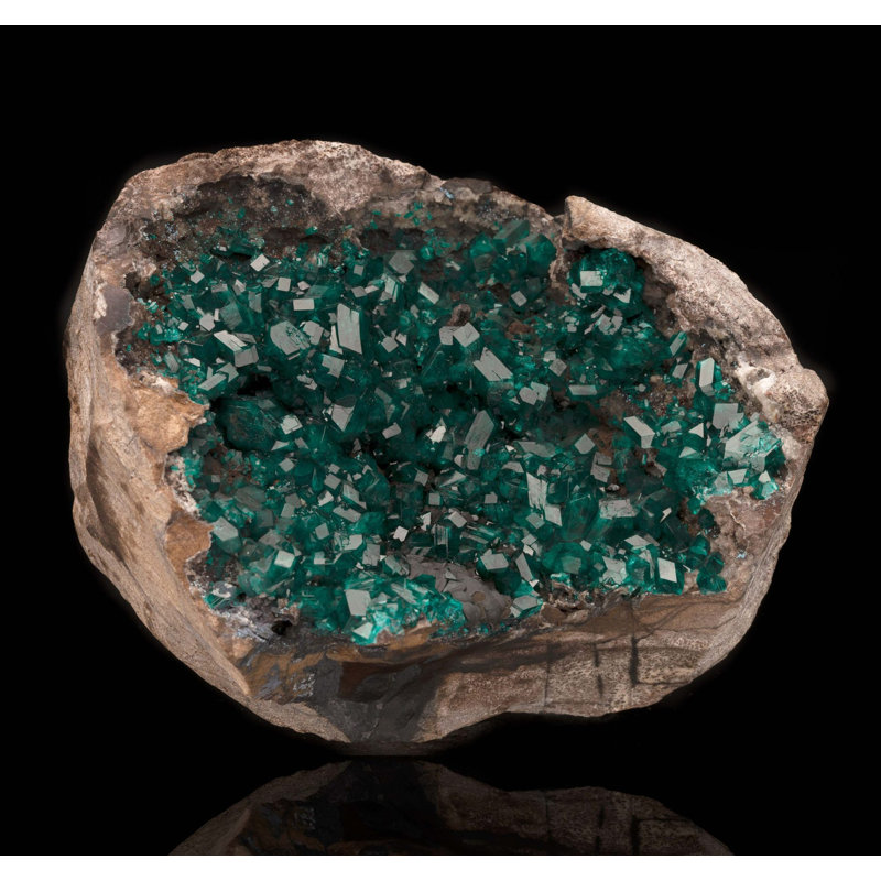 Dioptase sur Goethite Vug