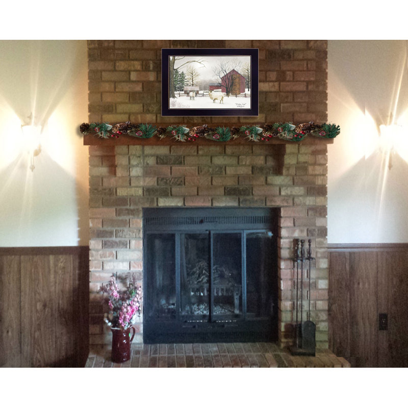 Winter Coat Sheep Framed Print Wall Art