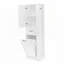 Armoire de rangement pour salle de bain avec compartiment inclinable, tablettes réglables-1067070073