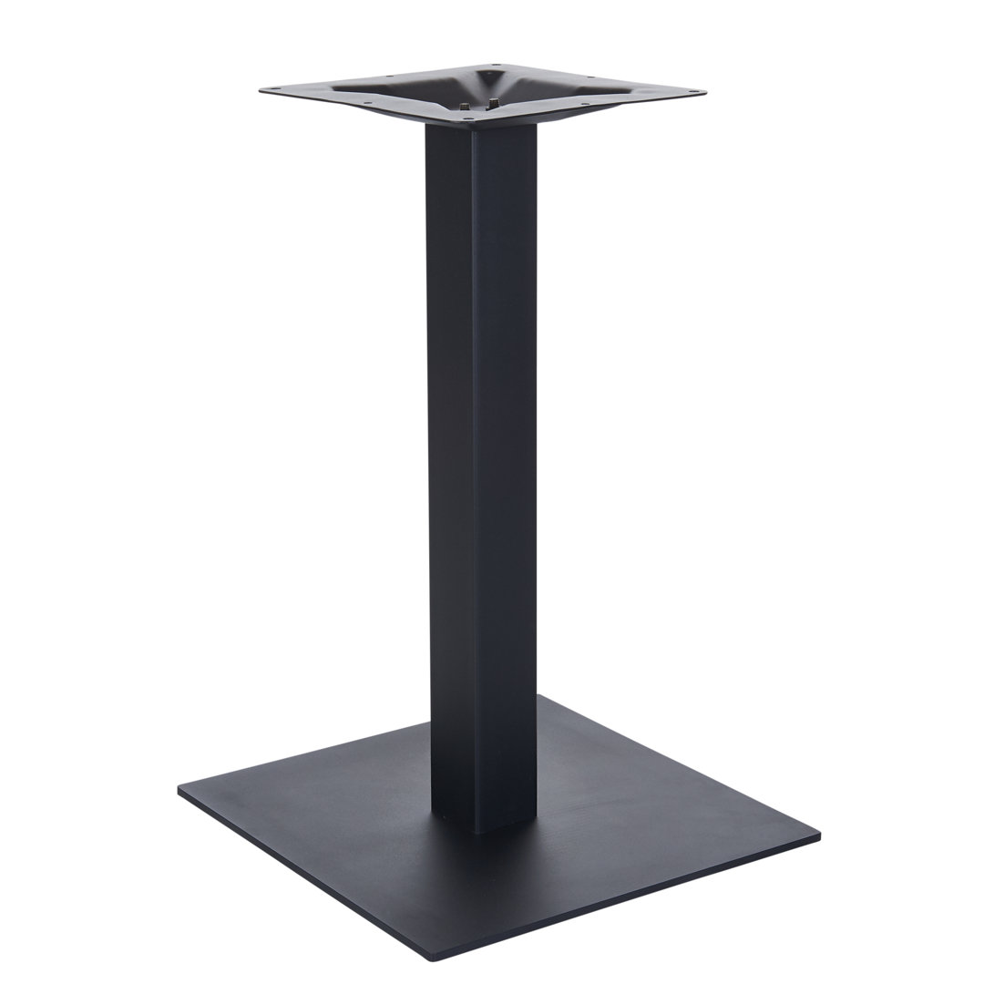 Uptown Black 24" Square Indoor Dining Height Table Base BFM Seating
