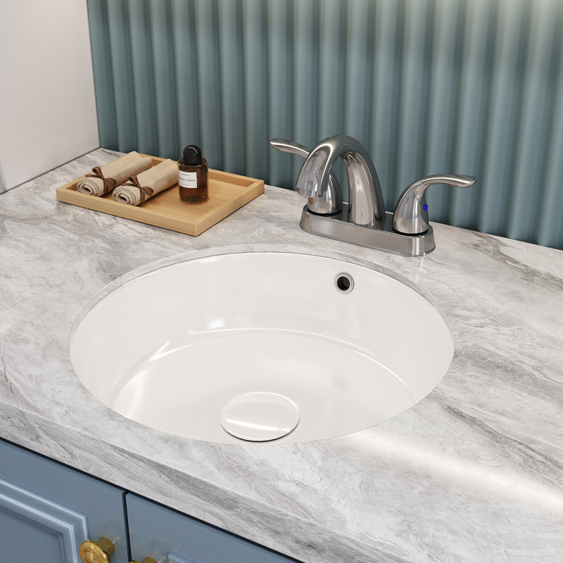 5.45" Bathroom Faucet, , 2, Mid Arc Spout, Ceramic, , Deck Mounted, Stain Modern 2 Handles, , Abs Components, Argent argent