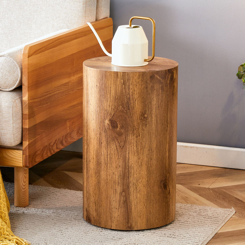Table basse Ragin Modern, H 19,7 po x L 12 po x l 12 po, Bois brun