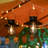 Plastic Vintage Hanging Lantern - 7.67in Height, Black Cage Design, Portable For Camping & Patio