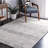 Glamour Hand Tufted Viscose/Wool Southwestern Rug in Charcoal/Ivory-1450086657