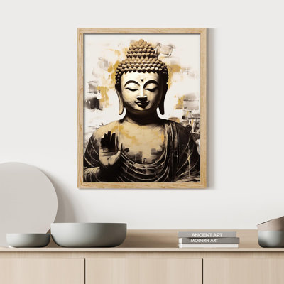 " Zen Statue Textured Prayer "