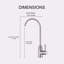 Robinet d'eau potable sans plomb, finition