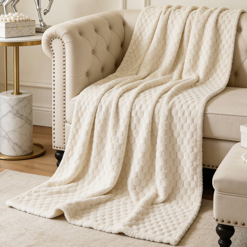 Machine Tufted Throw Blanket, 200cm x 150cm