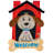 Welcome Doghouse Applique House Flag