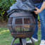 Ulani Round Steel Wood Burning Smokeless Chimnea