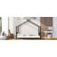 Lit plateforme simple en métal-865431408