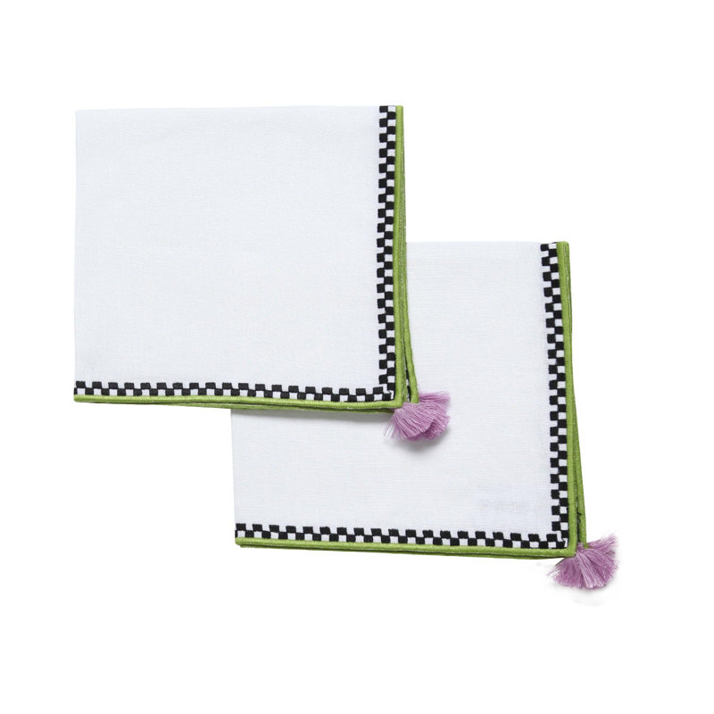 McBain Linen Embroidered Square