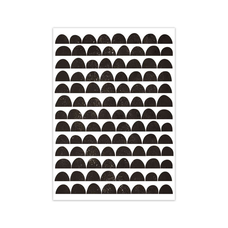 Half Moon Black Texture Original - Print, Unframed, 59cm H x 42cm W x 1cm D