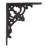 Fleur De Lis Cast Iron Shelf Bracket-98233910-98233911