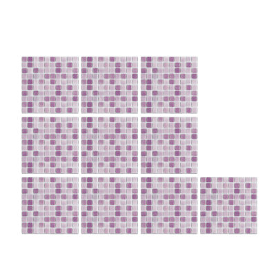 10pc Crystal Tile Stickers DIY Self-Adhesive Wall Stickers
