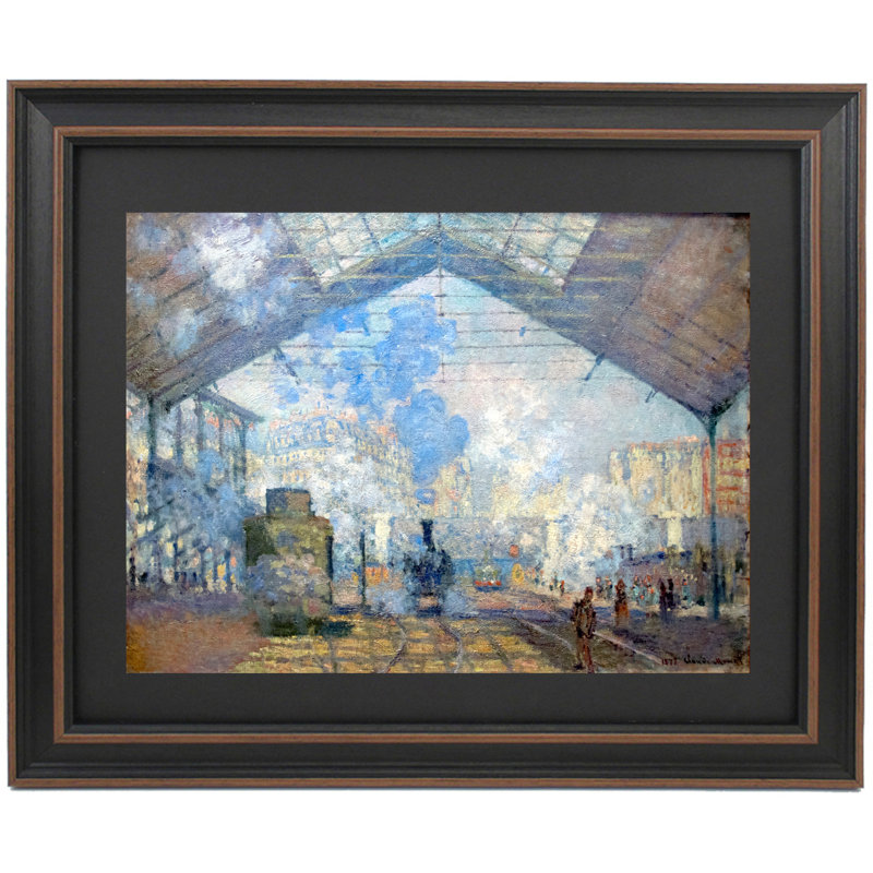 La Station Saint-Lazare par Claude Monet, H 24 po x l 19 po