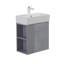 Meuble-lavabo mural 21,6 po avec lavabo en céramique