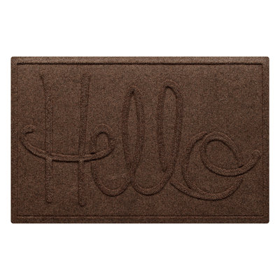 WaterHog® Hello 23 in. x 35 in. Indoor Outdoor Door Mat