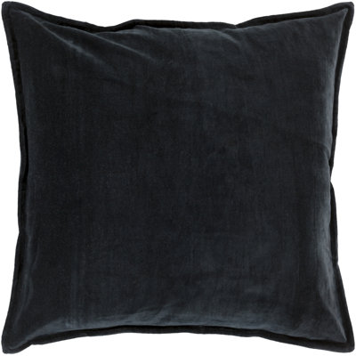 Edgar Square Cotton Velvet Throw Pillow