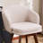 Allis Mid-Century Modern Chenille Fabric Counter Stools,Upholstered Swivel Barstools With Wood Legs,Counter Height Stools with Wingback,Footrest,For Kitchen Island Bar Counter,Beige-1858234491-1855512860