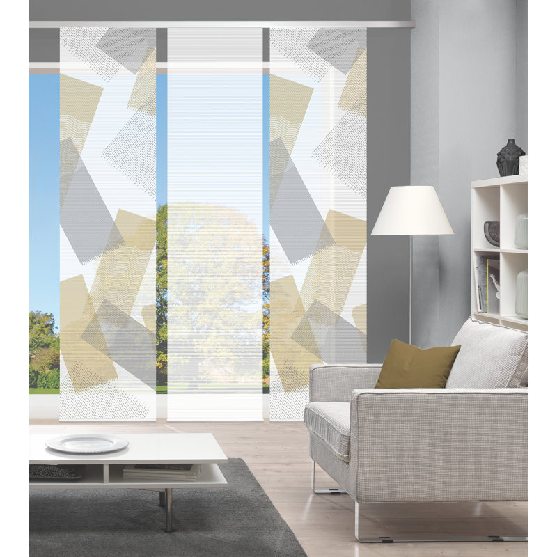 Semi Sheer Sliding Panel, Golden