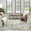 Tapis beige / gris en polyester / polypropylène tissé à la machine Addie-1232484275-1277882514